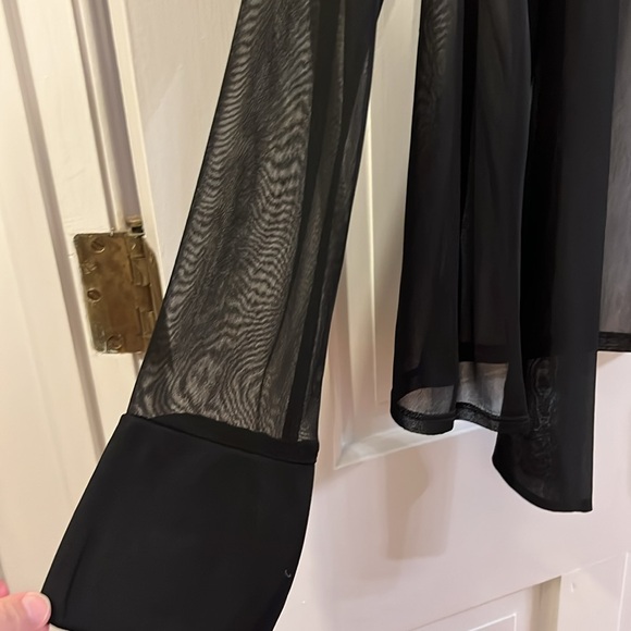 Sheer black long sleeve jacket - Picture 4 of 7
